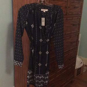Navy blue extra small Loft dress